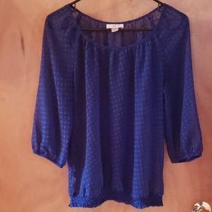 Navy blue blouse